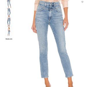 Citizens of Humanity Mia Front Yoke Straight High Waisted Jean
